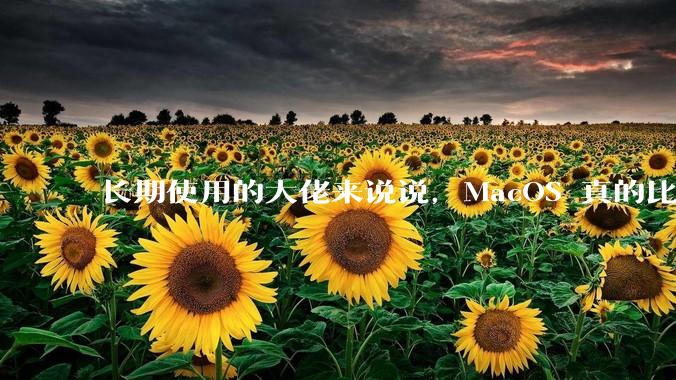 长期使用的大佬来说说，MacOS 真的比 Windows 稳定吗？